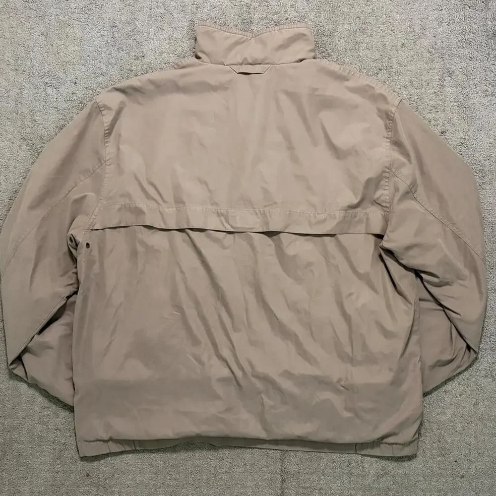 Khaki vintage weatherproof jacket with